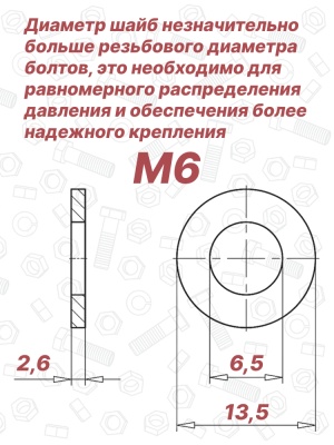 Шайба увеличенная М6 DIN 25201 Nord-Lock SP оцинкованная сталь
